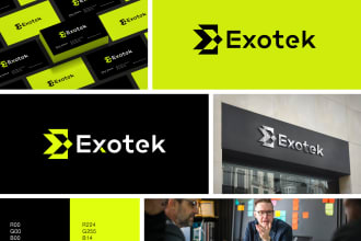 create your company new logo design and brand guide book