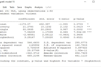 do time series analysis in gretl