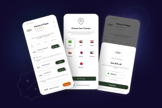 design modern android ios app using figma or adobe xd