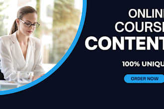 do online course, course content, course creation and course development
