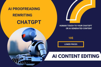 edit and proofread your chatgpt or ai generated content