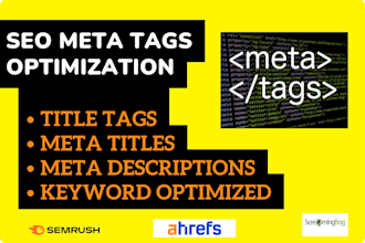 write SEO meta titles and meta descriptions meta tags