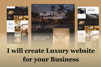 design highend modern seo friendly responsive luxury website
