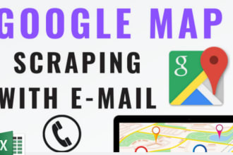 do google maps data scraping, b2b leads with business emails by python API