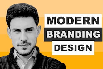 create a modern brand identity design