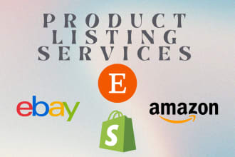 list your products on etsy, shopify, ebay, or walmart