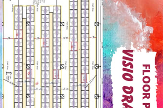 draw a floor plan drawing and evacuation plan on visio