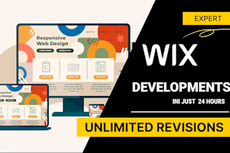 create wix website development,wix velo and designer