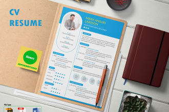 design professional resume cv and cover letter templates