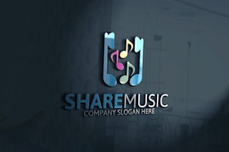 create best quality logo for your dj, music, band, edm or any company