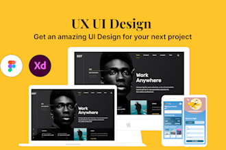 be your UI UX designer provide amazing UI UX design of website or mobile app