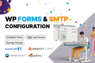create forms on wordpress and do SMTP configuration