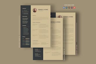 design cv, letterhead, and stationery items in word