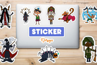 draw your character emoji sticker logo mascot 24 hour