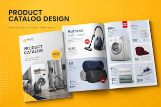 design a professional product catalog, lookbook or magazine