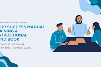 write and edit instructional manual and training manual