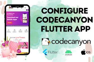 reskin, redesign your flutter app, configure codecanyon app