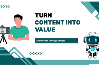 turn audio video into professional summaries, reports, linkedin content