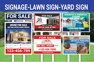design yard sign, lawn sign, roll up banner, retractable banner, street signs