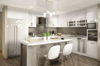 do kitchen 3d designing and rendering in quick time