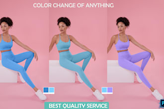 do color change and photoshop color correction or recolor