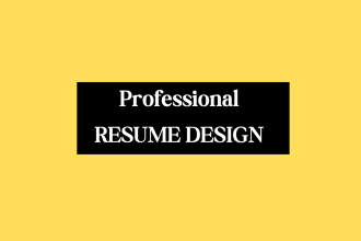 design attractive modern resume or cv in a professional way arabic english