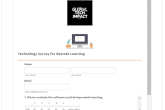 create any type of online form, survey using, google forms
