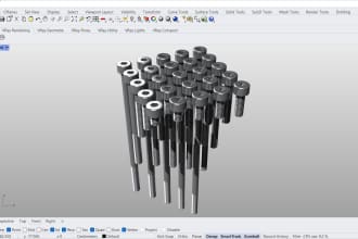 model 3d cad for 3d printing and cnc using rhino
