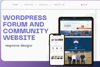 build a professional wordpress forum, online community website