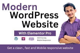 design wordpress website using elementor pro wordpress website redesign