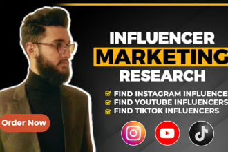 find best instagram , tiktok , youtube influencer list for influencer marketing