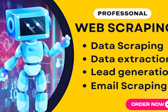 do web scraping and data mining data entry from any sites