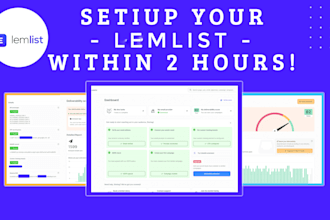 setup your lemlist account for cold email outreach with campaigns