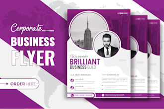 create a professional business flyer