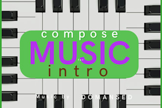 compose branding music intro, logo for advertising, promo, podcast, presentation