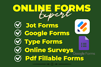 create smart and responsive forms in jotform and google form for you