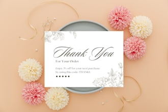 design custom amazon thank you card