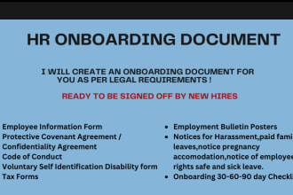 employee handbook, HR media content, onboarding program, training manual