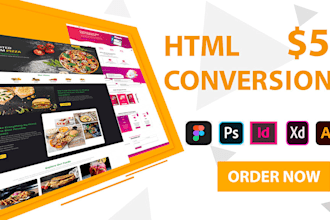 create a custom HTML5, CSS, and javascript responsive landing page design