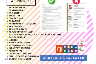 an expert resume writer crafted for success stand out with a professional CV