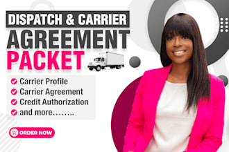 provide you with a dispatcher and carrier agreement