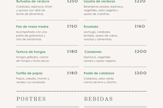 do menus for small restaurants