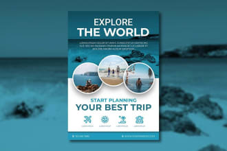 design travel, event , holiday, picnic, cruise flyer