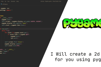 create a 2d game for you using pygame