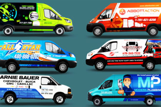 design a custom vehicle wrap, cars, pickups, trailers, etc