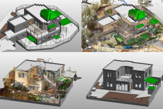 convert point cloud data to 2d, 3d model