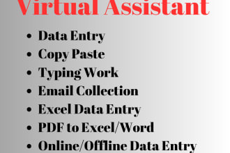 do data entry, copy paste, typing and file conversion