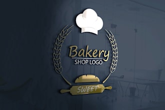 design professional tea, coffee, bakery, cookies, restaurant, cake, candy  logo