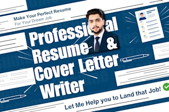 write international ats based resume,CV, and cover letter,