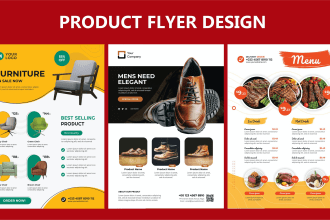 design exciting product flyer, sell sheet, bifold, handbook